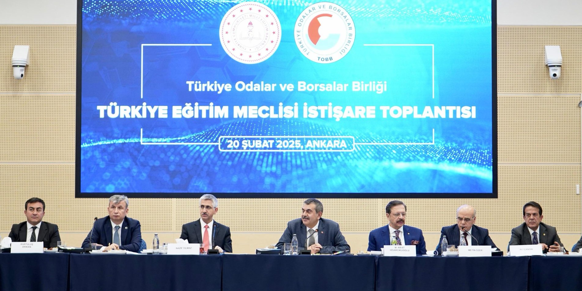 BAKAN TEKİN, TOBB TÜRKİYE EĞİTİM MECLİSİ İSTİŞARE TOPLANTISI'NA KATILDI